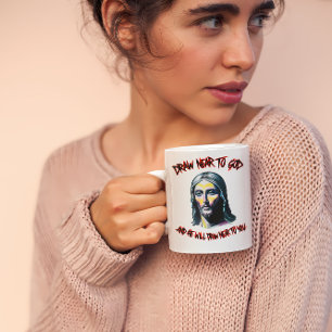 Taza De Café Invitación divina: Acercar a Dios