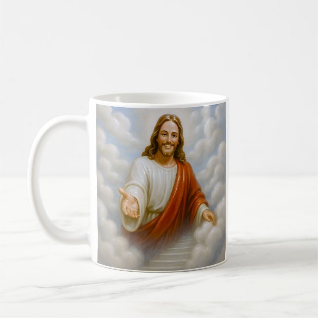 Taza De Café Invitación divina Jesús (Izquierda)