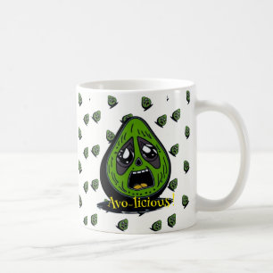 Taza De Café Invitación facial aguacate