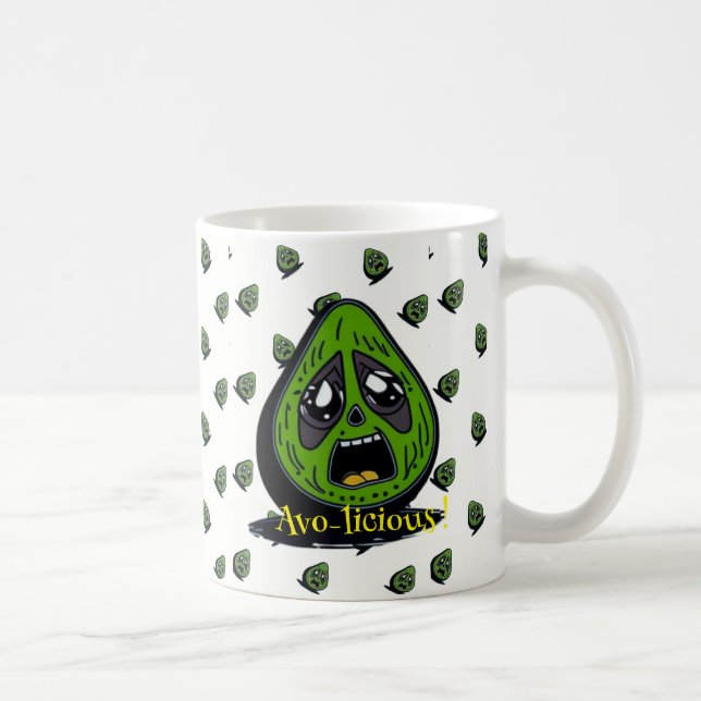Taza De Café Invitación facial aguacate (Derecha)