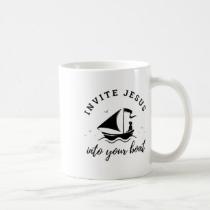 Taza De Café Invitación Premium Al Barco, Biblia Cuta Chris