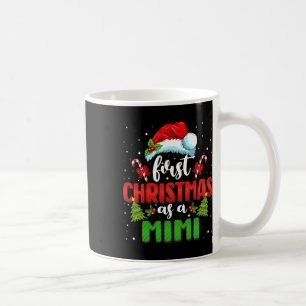 Taza De Café Invitación Santa Primera Navidad Como Familia Mimi