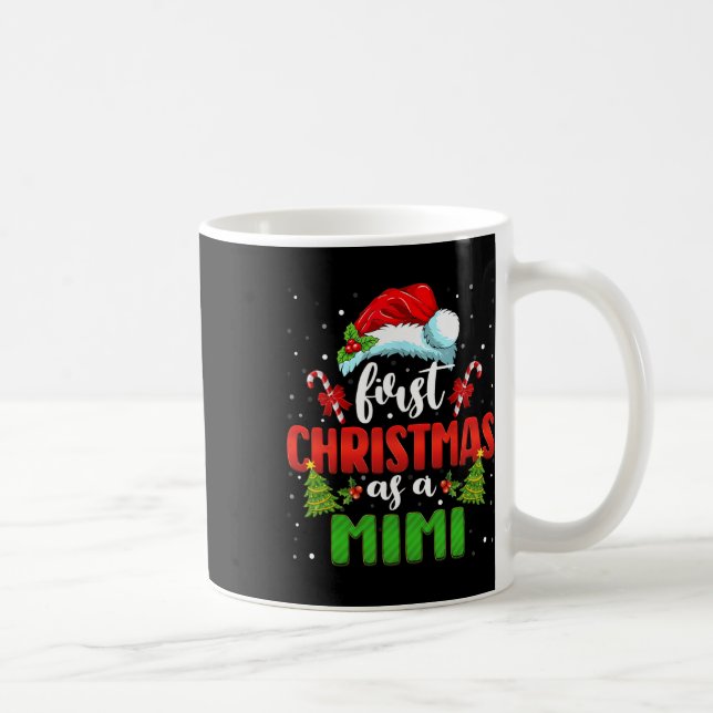 Taza De Café Invitación Santa Primera Navidad Como Familia Mimi (Derecha)