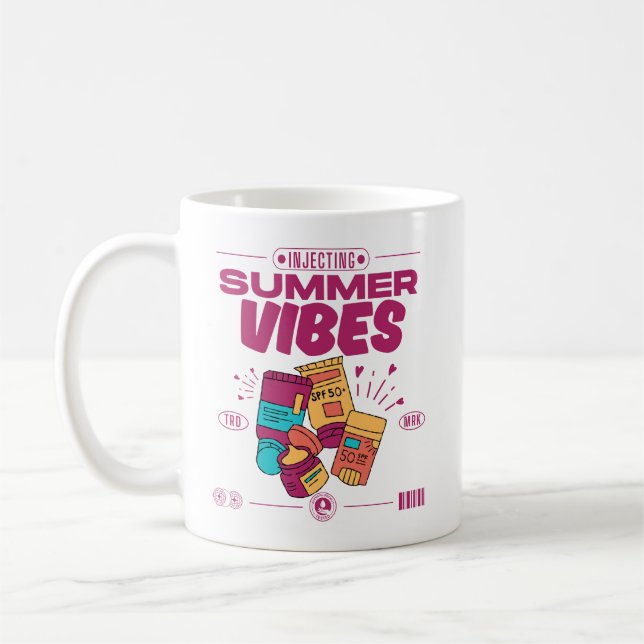 Taza De Café Inyectando vibras de verano (Izquierda)