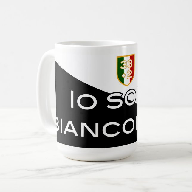 TAZA DE CAFÉ IO SONO BIANCONERO - (Anverso izquierdo)