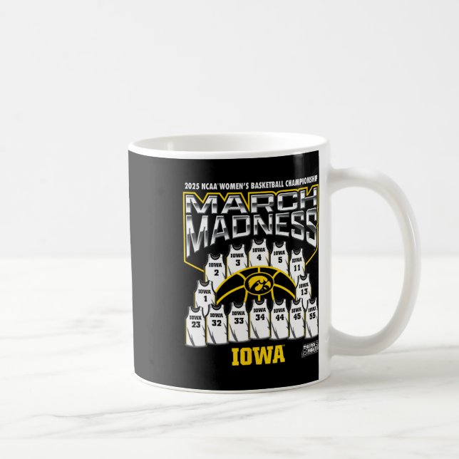 Taza De Café Iowa March Madness 2025 Women's Sketll Nil  (Derecha)