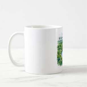 Taza De Café Ir a donde te sientas más vivo Ilustración de la n