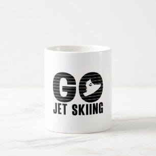Taza De Café Ir a moto acuática moto acuática Retro Jetski Jet