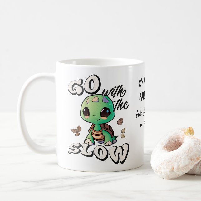 Taza De Café Ir con el personalizado lento (Con donut)