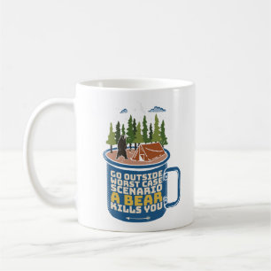 Taza De Café Ir fuera del ataque al oso decir graciosamente
