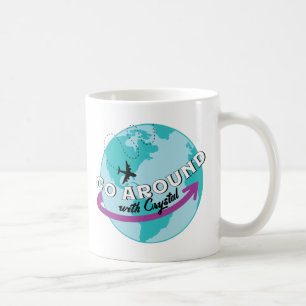 Taza De Café Ir por ahí con el logo de Crystal Mug