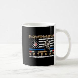 Taza De Café Irak Afganistán: Veterana bandera de la época me p