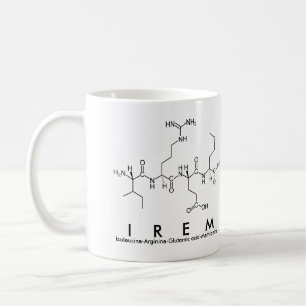 Taza De Café Irem peptide name mug