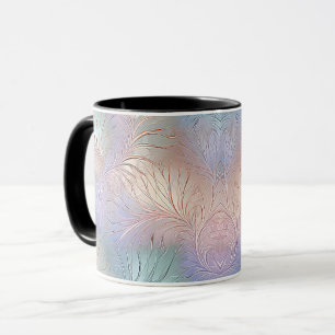 Taza De Café Iridescente Abstracta Moderna