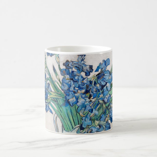 Taza De Café iris 1890 de vincent van gogh (Centro)