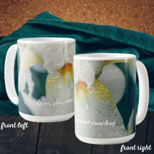 Taza De Café Iris con gotitas de agua
