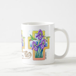 Taza De Café Iris Cross christian mug