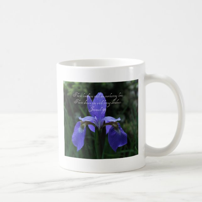 Taza De Café Iris del azul real del 31:3 de Jeremiah (Derecha)