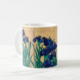 Taza De Café Irises japoneses (detalle), Ogata Kōrin