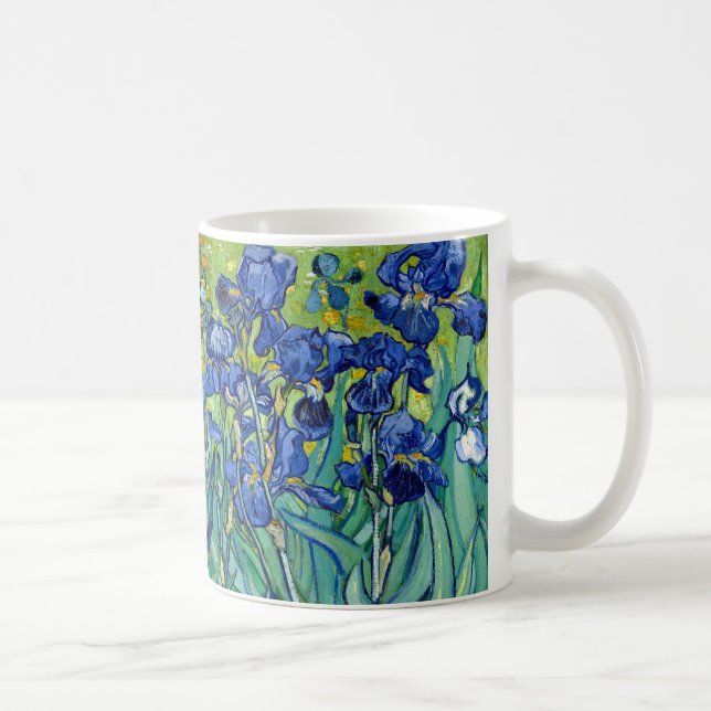 Taza De Café Irises Vincent van Gogh Painting Mug (Derecha)