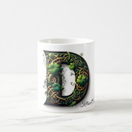 Taza De Café Irish D Monogram Coffee Mug