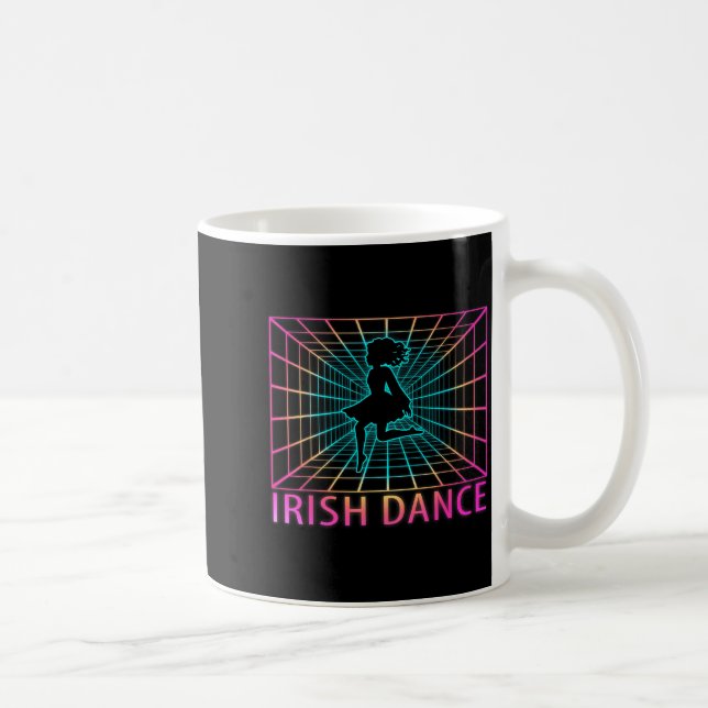 Taza De Café Irish Dance Retro Dancer Gift  (Derecha)
