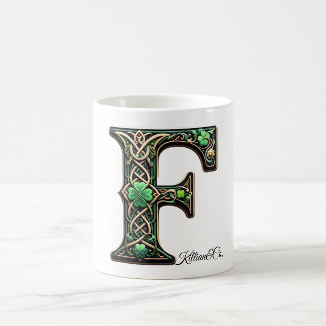 Taza De Café Irish F Monogram Coffee Up (Centro)