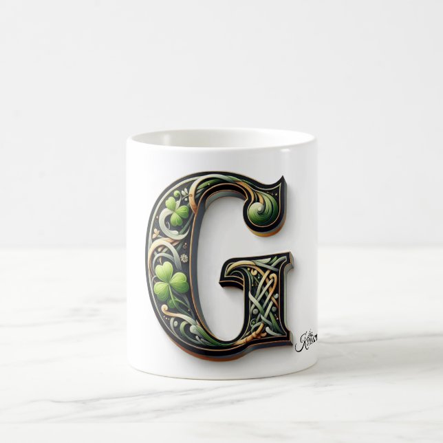 Taza De Café Irish G Monogram Coffee Mug (Centro)