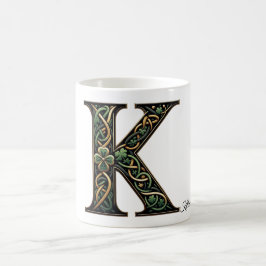 Taza De Café Irish K Monogram Coffee Mug