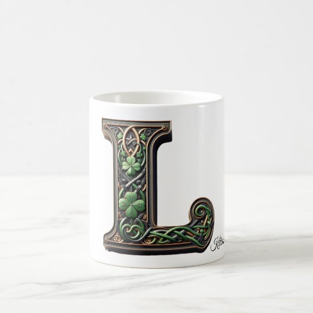 Taza De Café Irish L Monogram Coffee Mug (Centro)