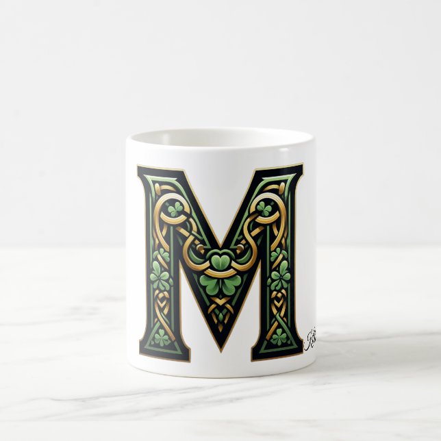Taza De Café Irish M Monogram Coffee Mug (Centro)