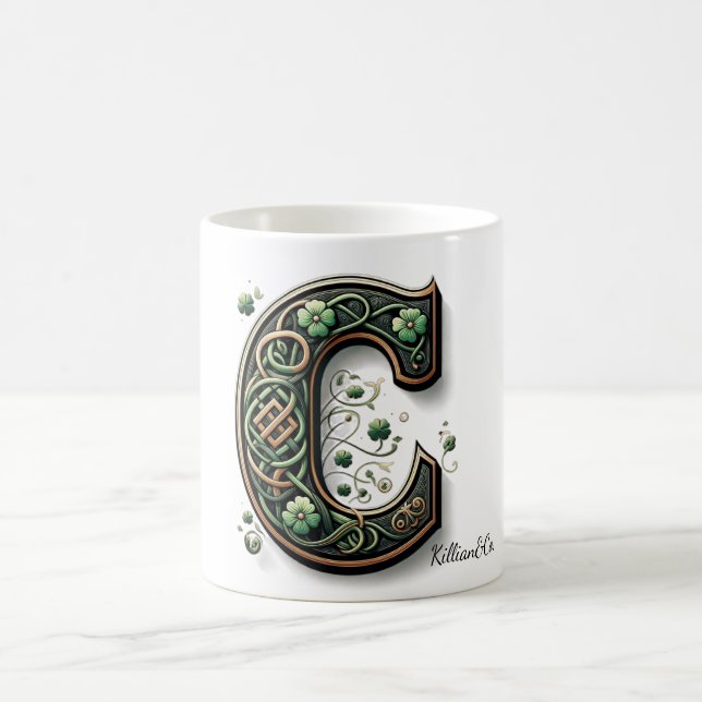 Taza De Café Irish Monogram Coffee Mug (Centro)