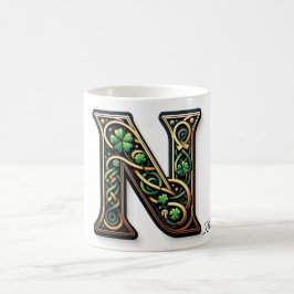 Taza De Café Irish N Monogram Coffee Mug