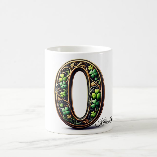 Taza De Café irish O Monogram Coffee Mug (Centro)
