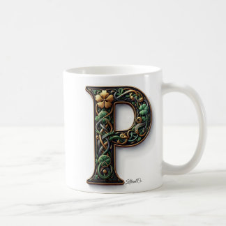 Taza De Café Irish P Monogram Coffee Mug