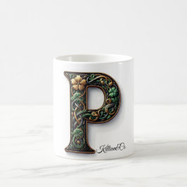 Taza De Café Irish P Monogram Coffee Mug