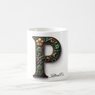 Taza De Café Irish P Monogram Coffee Mug
