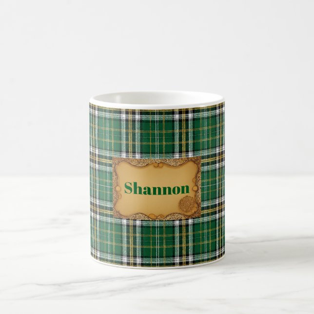 Taza De Café Irish Plaid St. Patrick's Day (Centro)