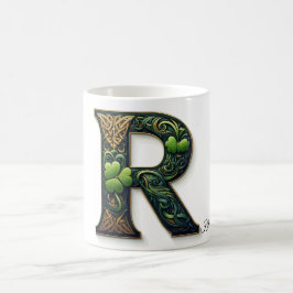 Taza De Café Irish R Monogram Coffee Mug