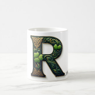 Taza De Café Irish R Monogram Coffee Mug