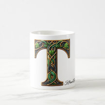 Irish T Monogram Coffee Mug