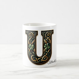 Taza De Café Irish U Monogram Coffee Mug