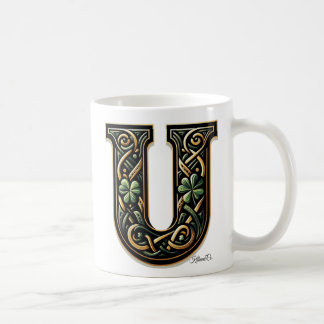 Taza De Café Irish U Monogram Coffee Mug