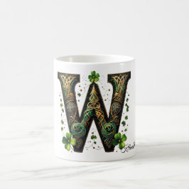 Taza De Café Irish W Monogram Coffee Mug
