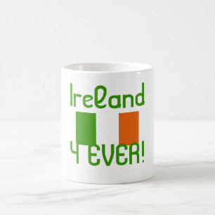 Taza De Café Irlanda 4 siempre/bandera