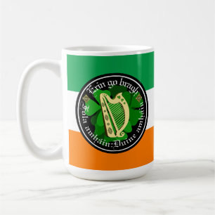 Taza De Café Irlanda para siempre/Erin para ir bragh/1 sangre/p
