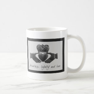 Taza De Café Irlandés Claddagh, amistad, lealtad y amor