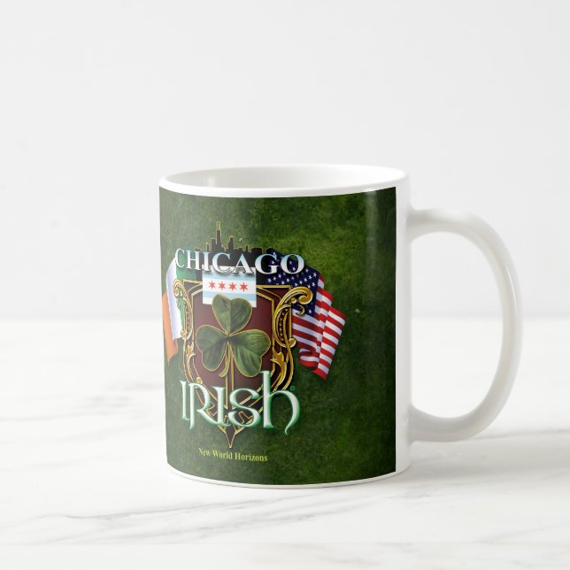 Taza De Café Irlandés de Chicago (Derecha)