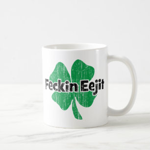 Taza De Café Irlandés Feckin Eejit