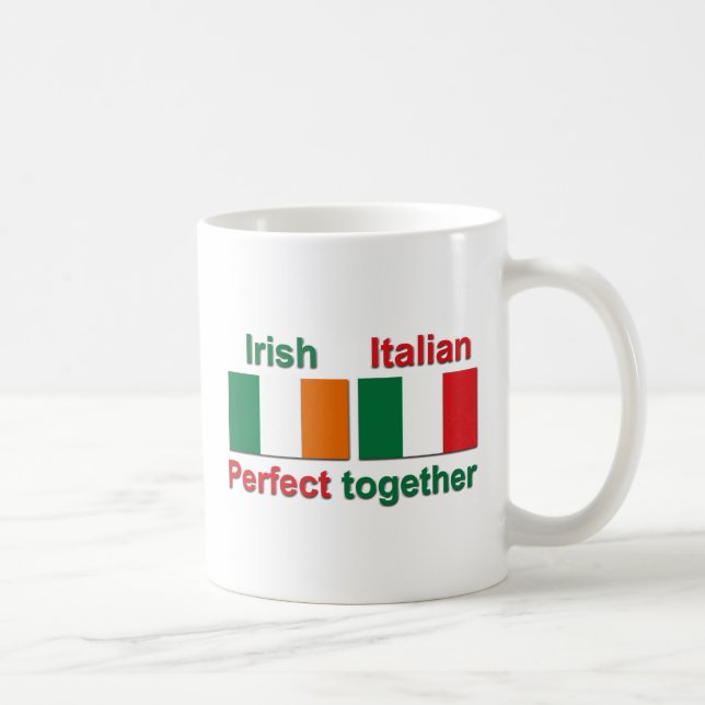 Taza De Café ¡Irlandés italiano - perfeccione junto! (Derecha)
